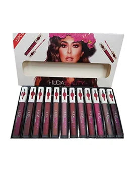 Huda Beauty Liquid Matte Lip Gloss 12-PCS Set